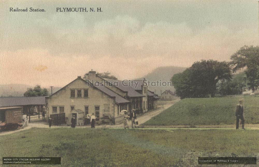 Postcard: Railroad Station, Plymouth, New Hampshire